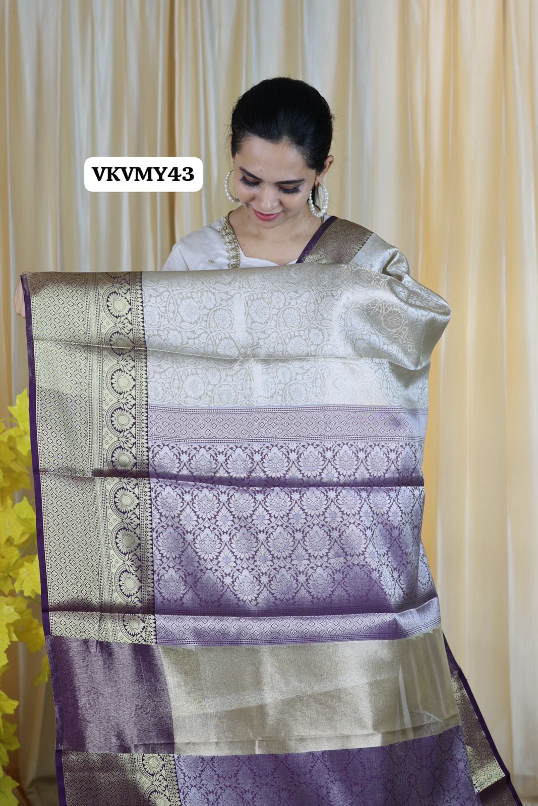 Tissue katan semi silk not transparent Saree 🥳