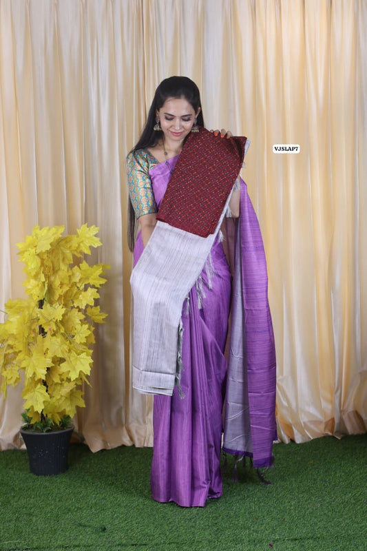 Aadi offer 🤩Soft smooth cotton silk feel in moonga tussar silk 🤗