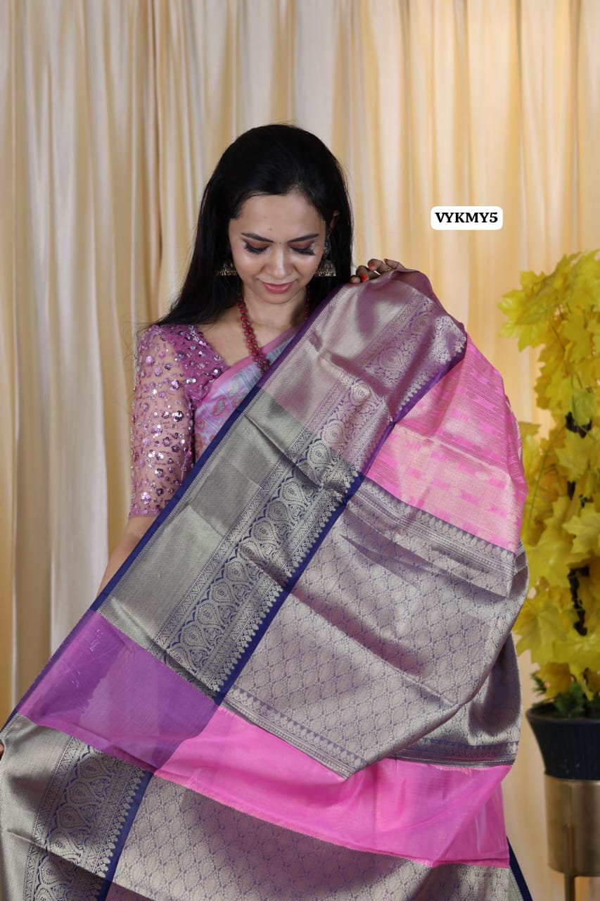 Katan soft tissue silk saree at just Rs.999❌