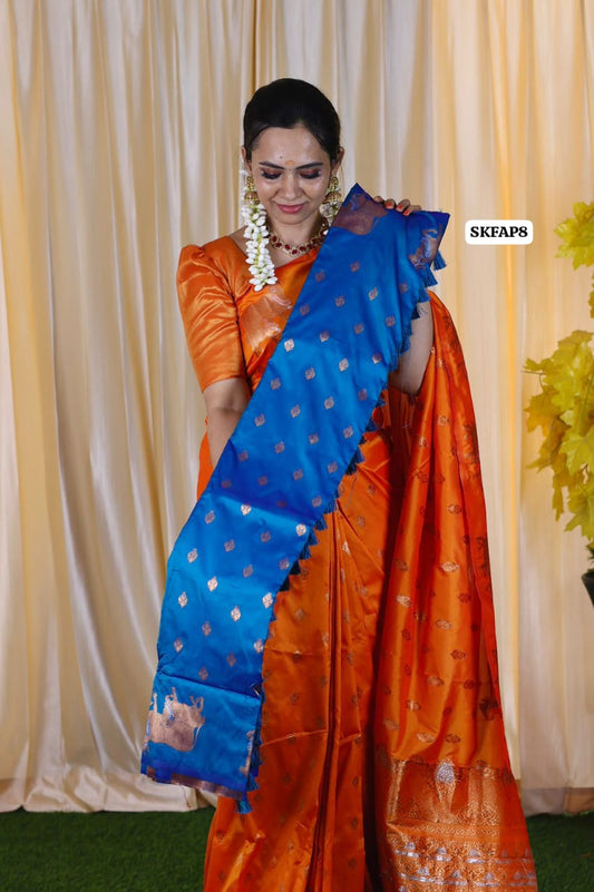 Most trending semi soft silk saree at just Rs.1499 😍🥳