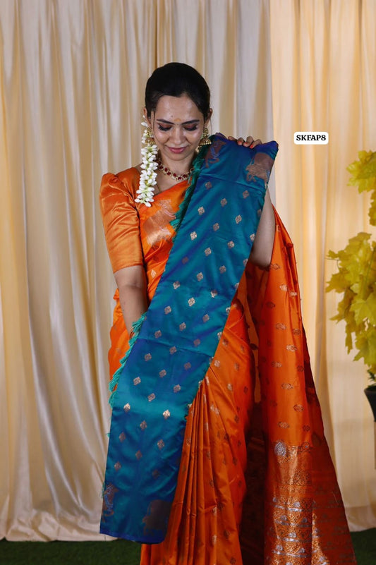 Most trending semi soft silk saree at just Rs.1499 😍🥳