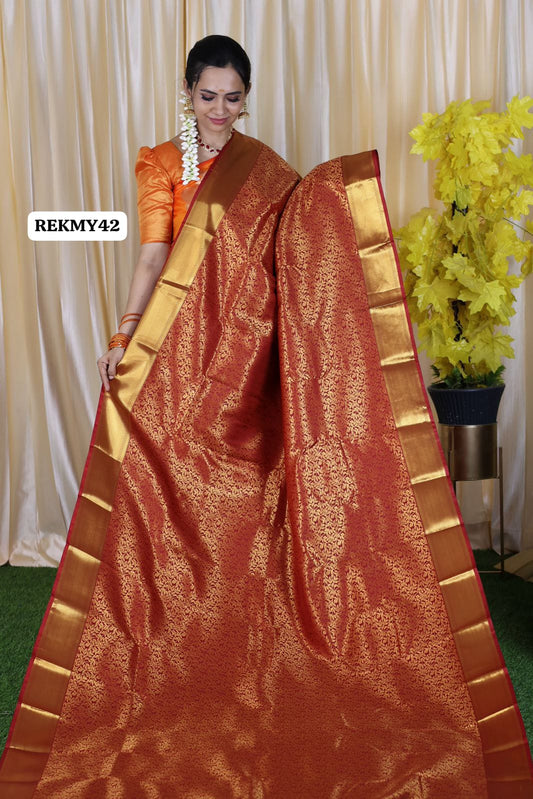 Bridal semi soft silk saree 🥳