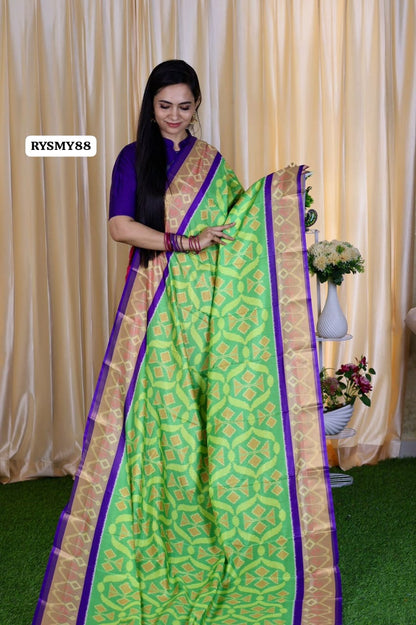 Ikkart soft silk saree🥳