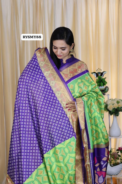 Ikkart soft silk saree🥳