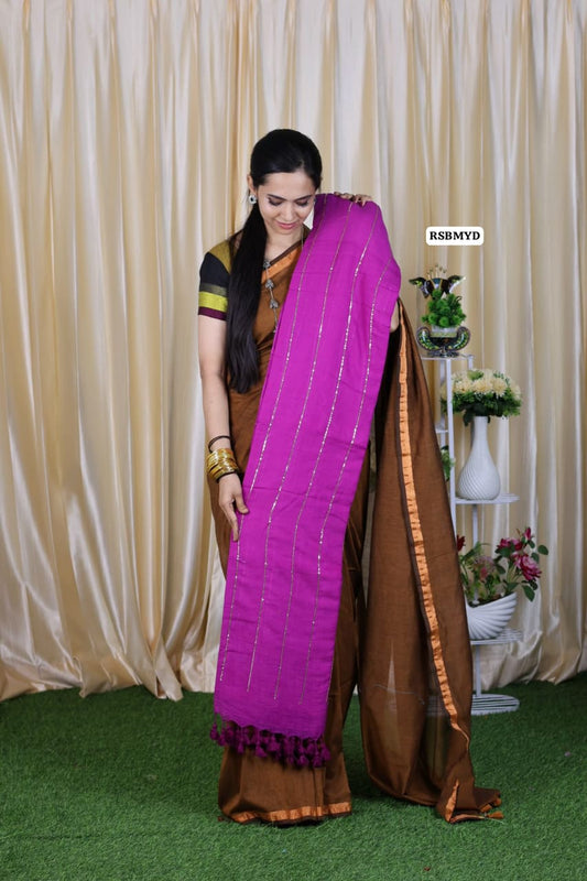 Mul mul cotton saree😍🥳 Without Blouse