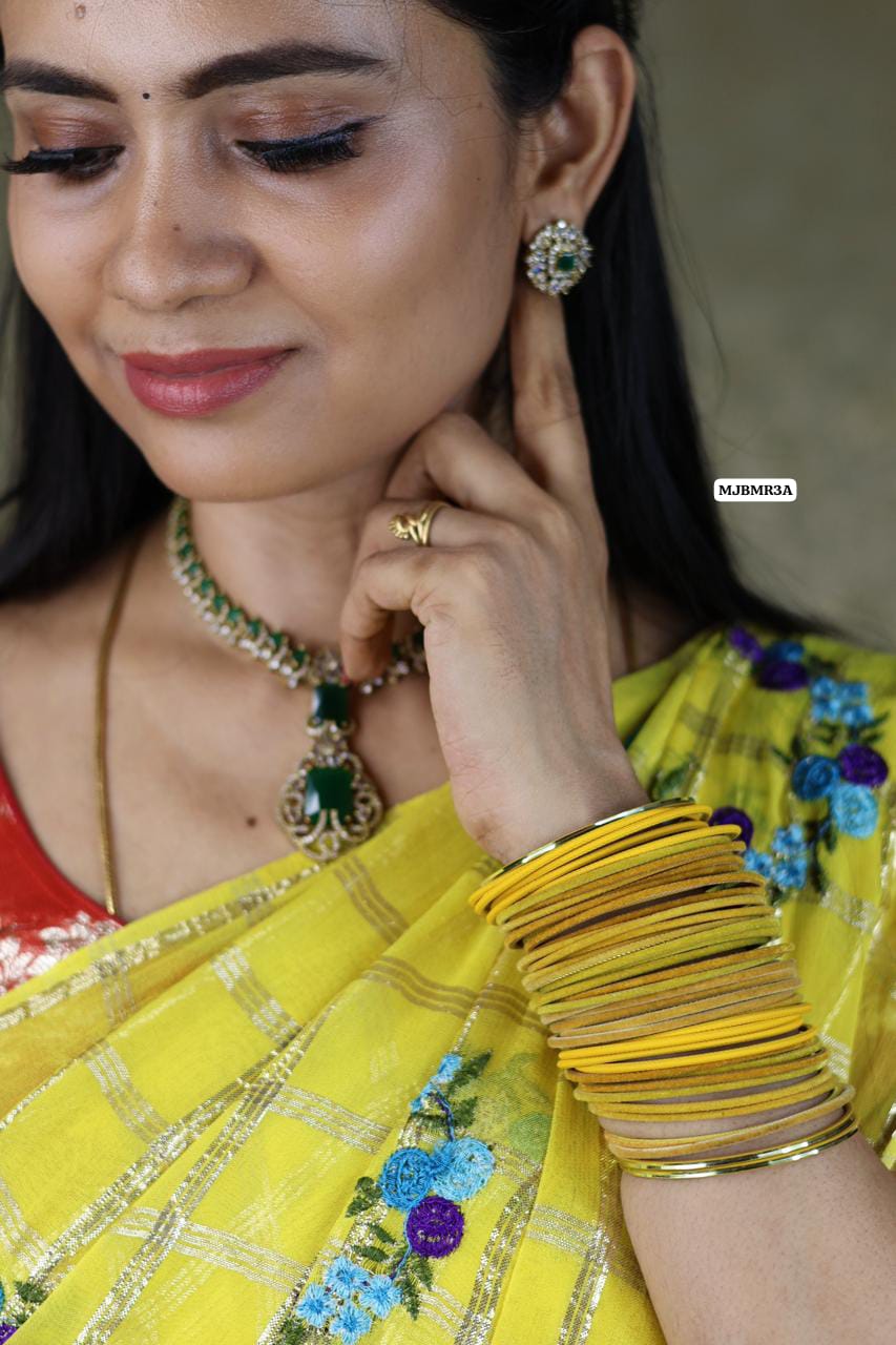 Nita Ambani inspired stone jwellery with back chain❌