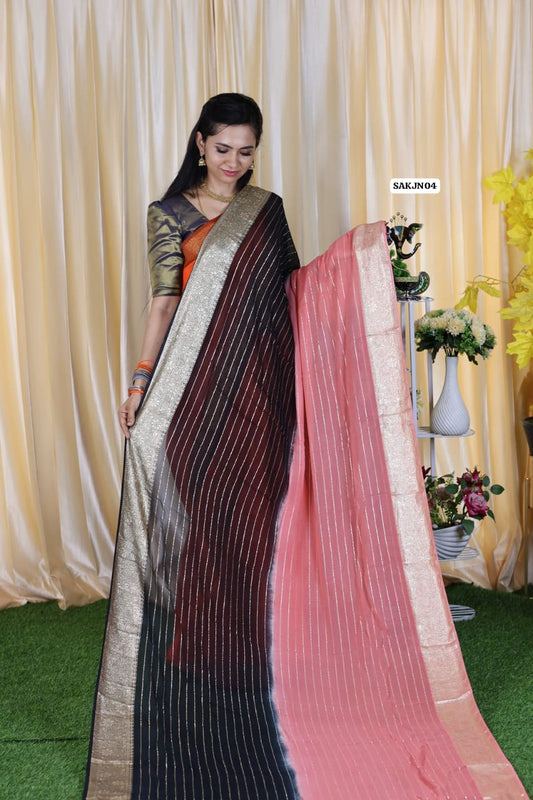 Viscose Georgette saree🥳