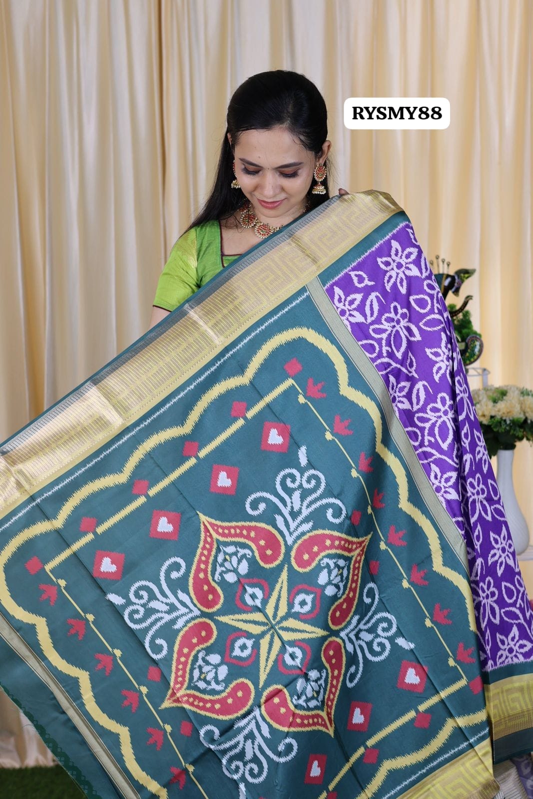 Ikkart soft silk saree 😍🥳
