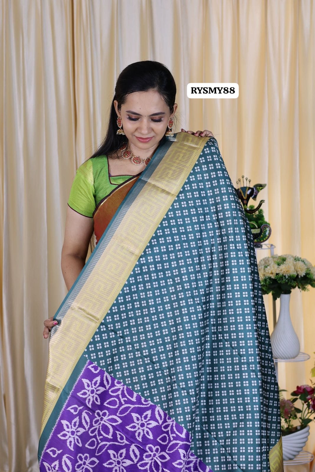 Ikkart soft silk saree 😍🥳