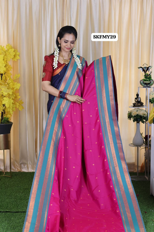Kanchi semi soft silk saree😍