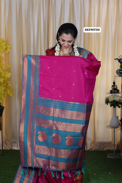 Kanchi semi soft silk saree😍