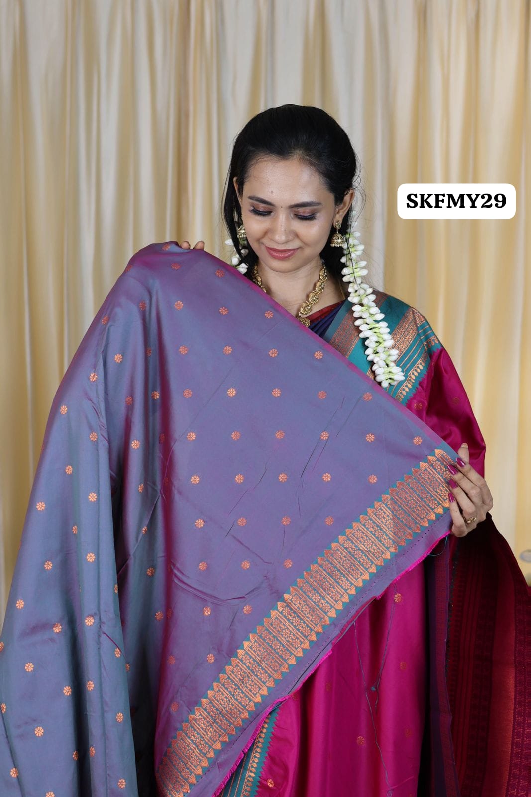 Kanchi semi soft silk saree😍