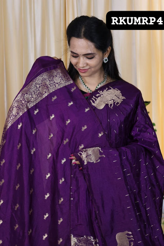 Pichwai semi soft silk saree🤗