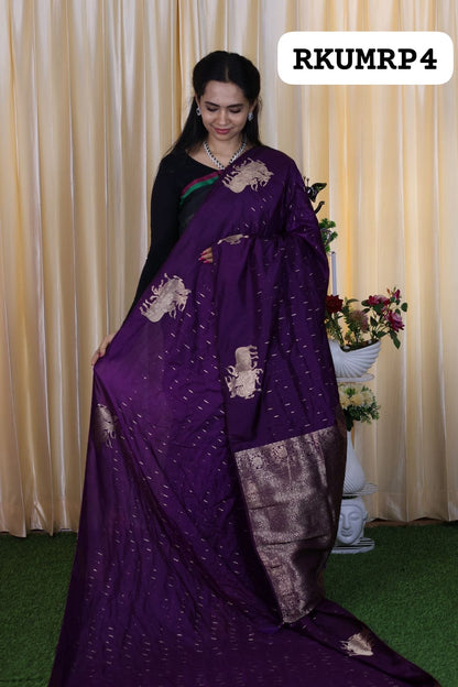 Pichwai semi soft silk saree🤗
