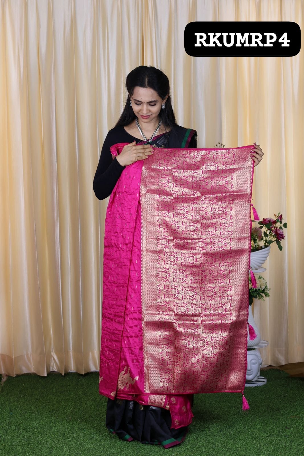 Aadi offer 🌹Pichwai semi soft silk saree