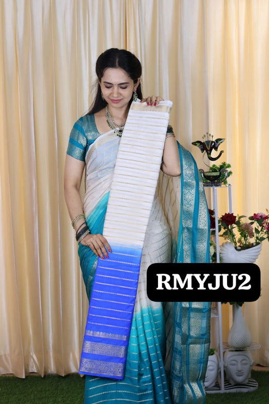 Mysore crepe silk saree 🥳