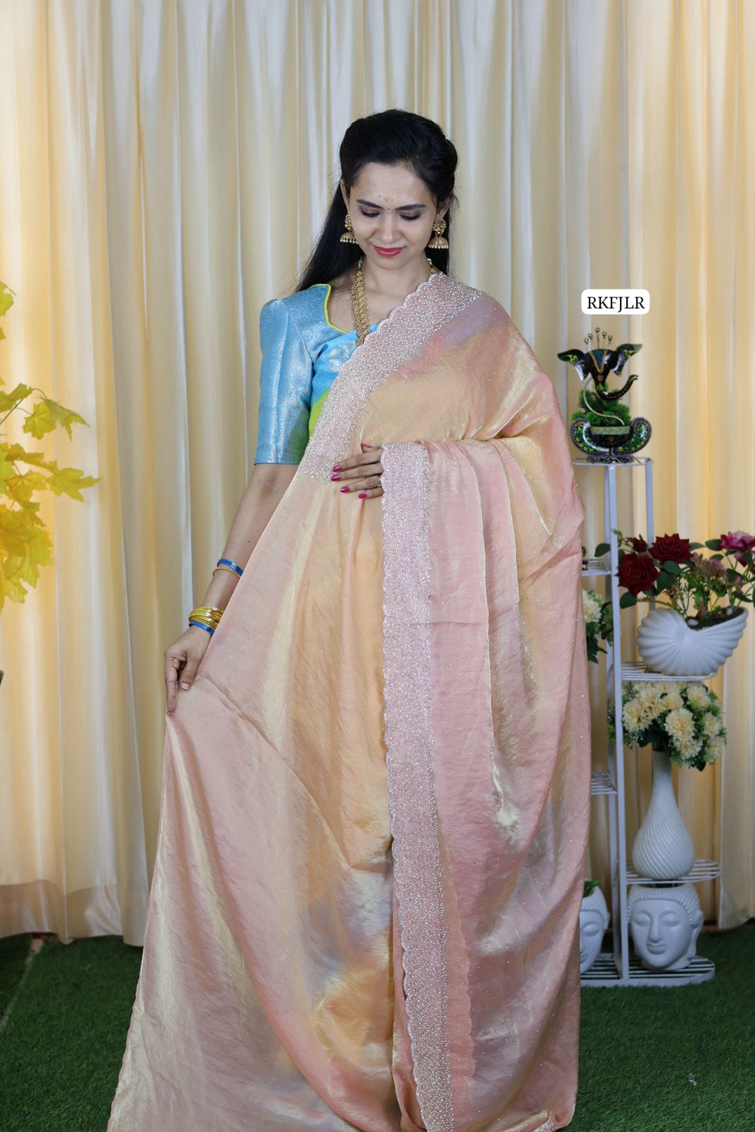 Space silk. with jarkhan work Aadi offer 🥳