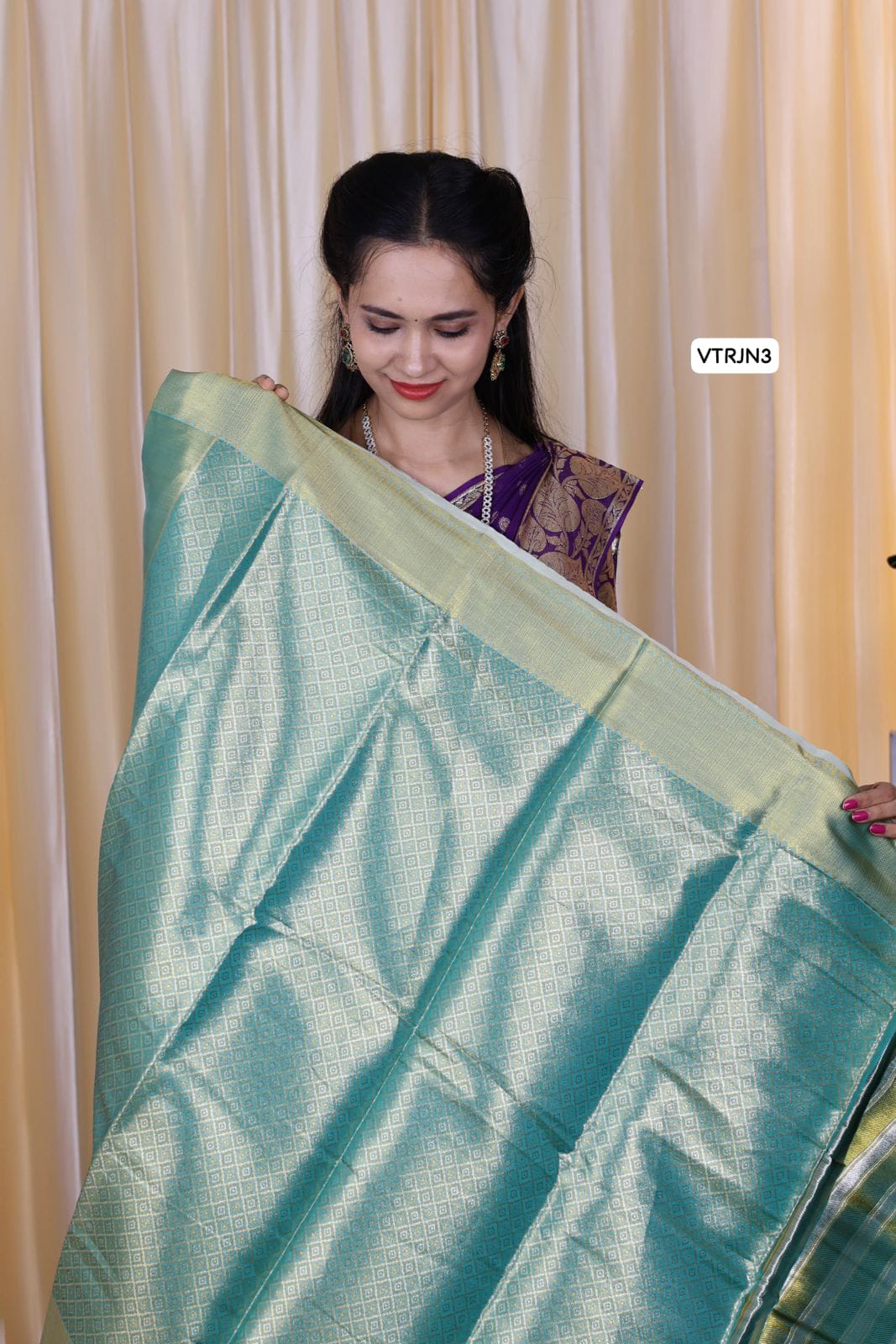 Kanchi inspired semi silk Saree 🥳