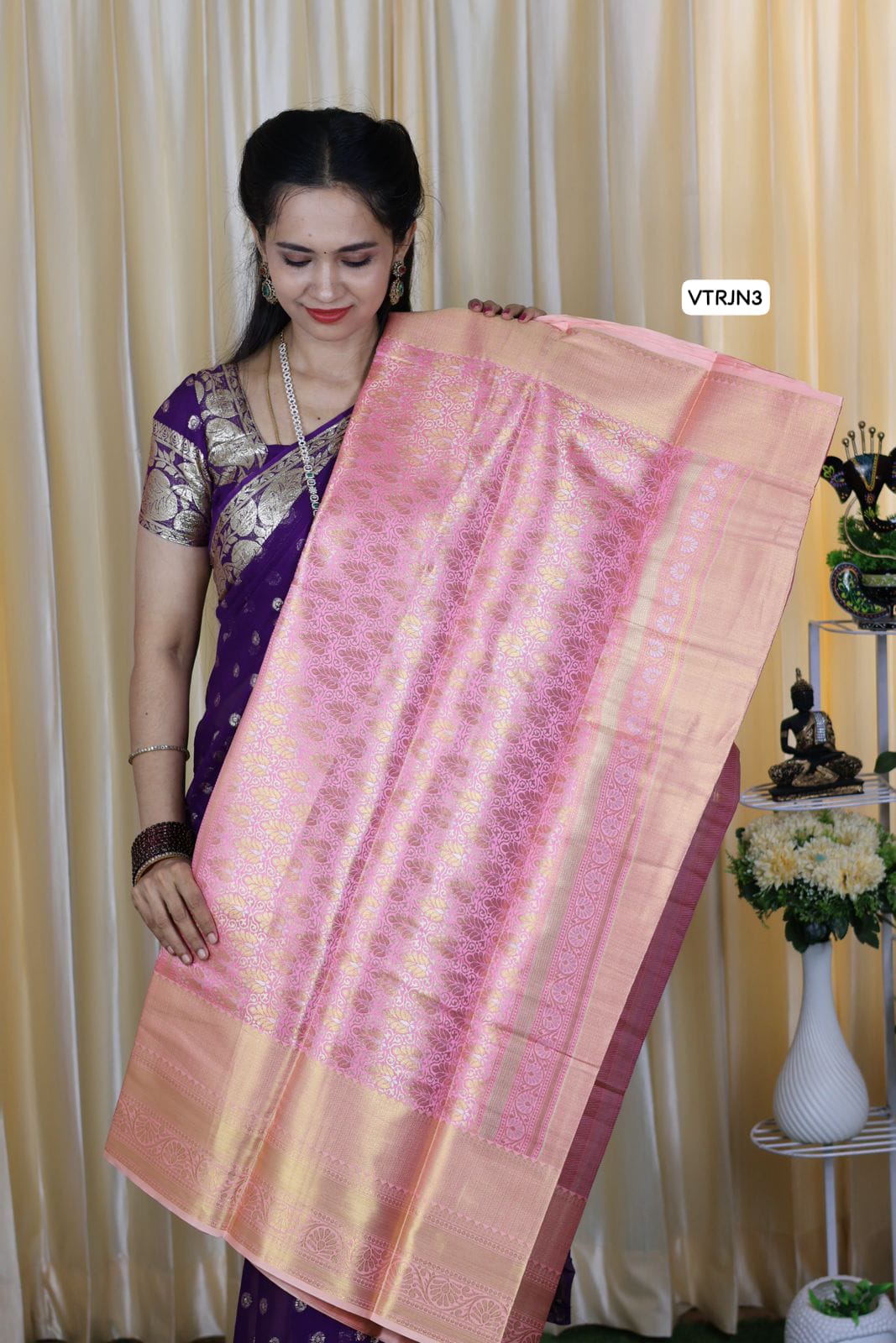 Aadi offer 🌹Kanchi inspired semi silk Saree