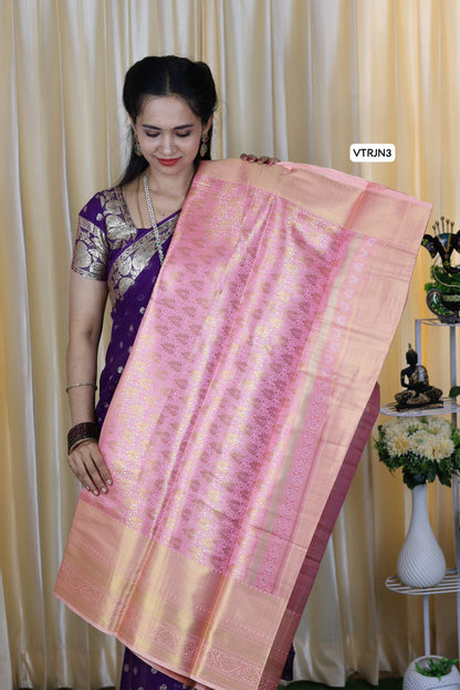 Aadi offer 🌹Kanchi inspired semi silk Saree