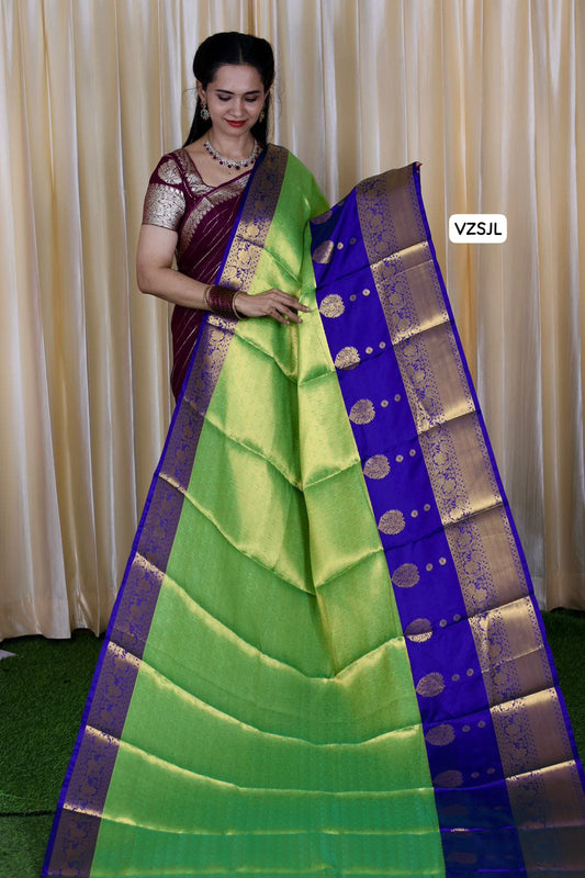 Soft katan saree with kanchi border  prebook 🥳