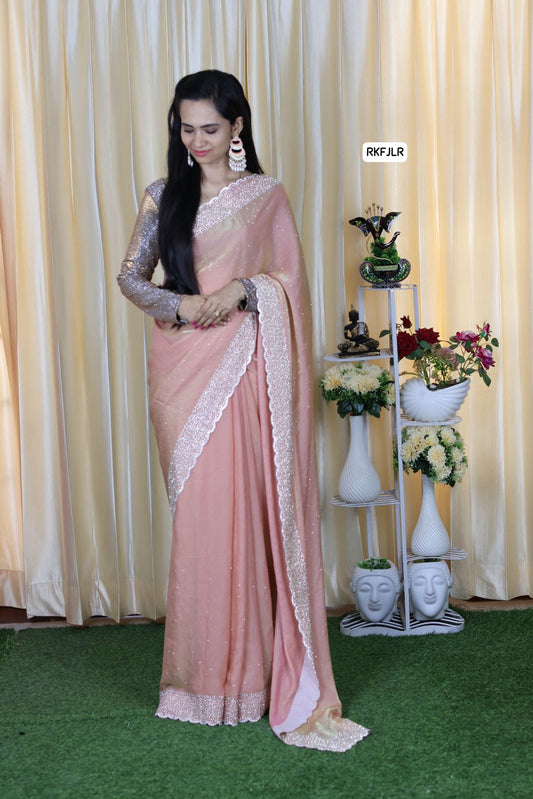 Space silk. with jarkhan work Aadi offer 🥳