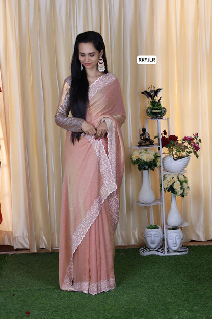 Space silk. with jarkhan work Aadi offer 🥳