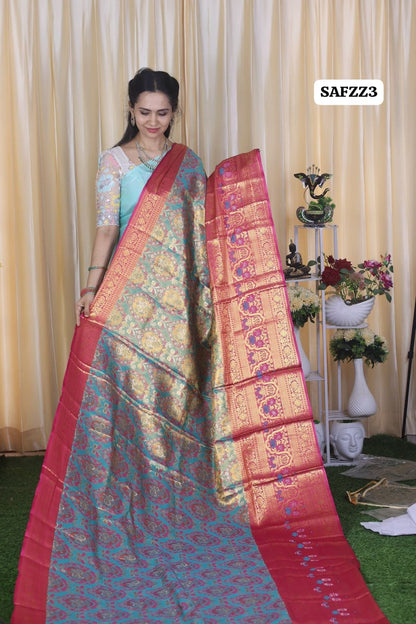 Kanchi inspired .semi silk saree🥳✅