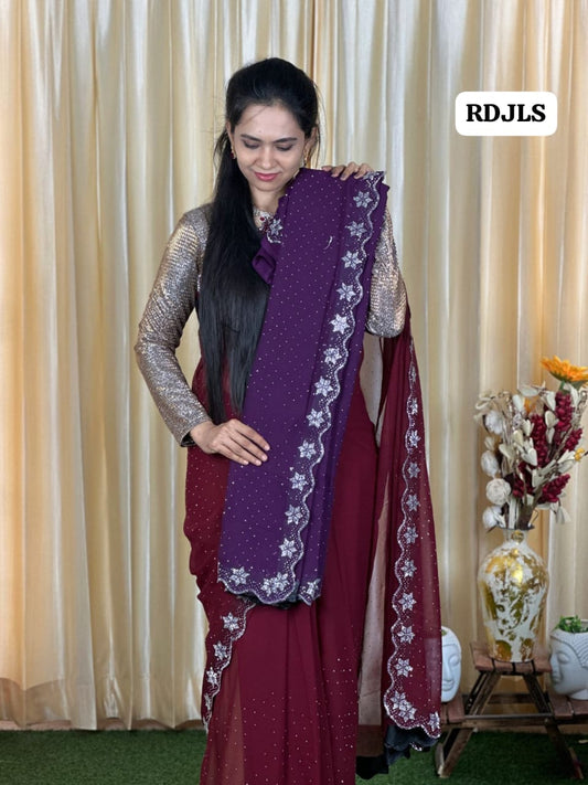 Party wear designer saree ❌