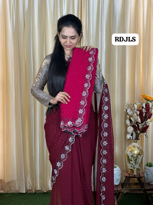 Party wear designer saree ❌