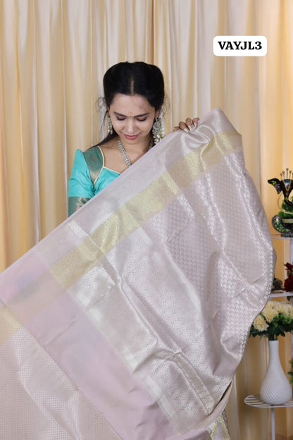 Bridal katan semi soft tissue saree  🥳