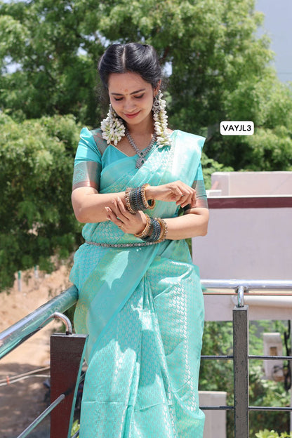 bridal .katan .semi soft silk saree with zari weaving🥳