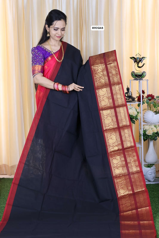 Premium kanchi cotton with running blouse 🔥😍🥳
