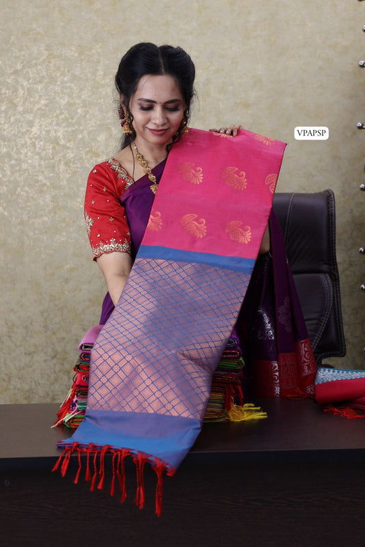 Borderless Semi soft silk saree 😍🥳