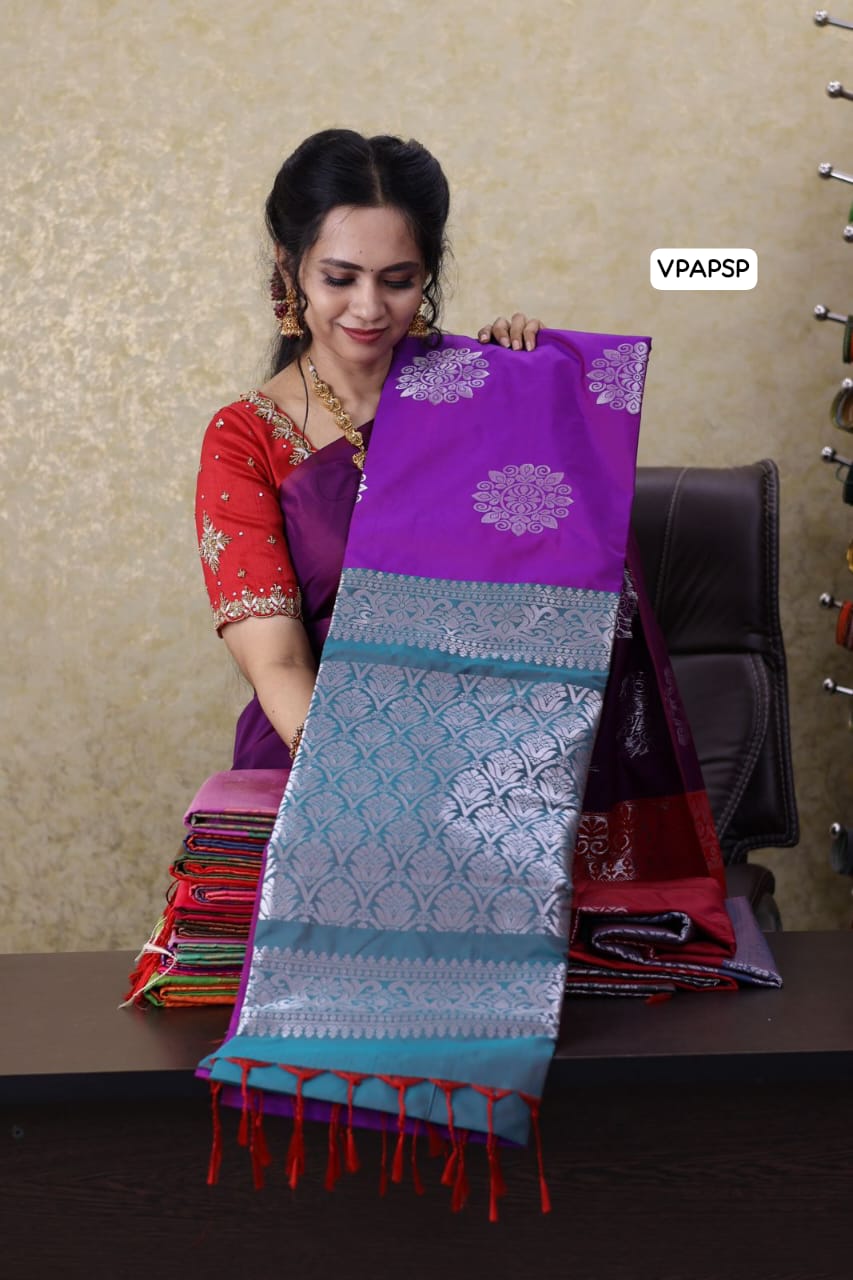 Borderless semi soft silk saree  😍🥳