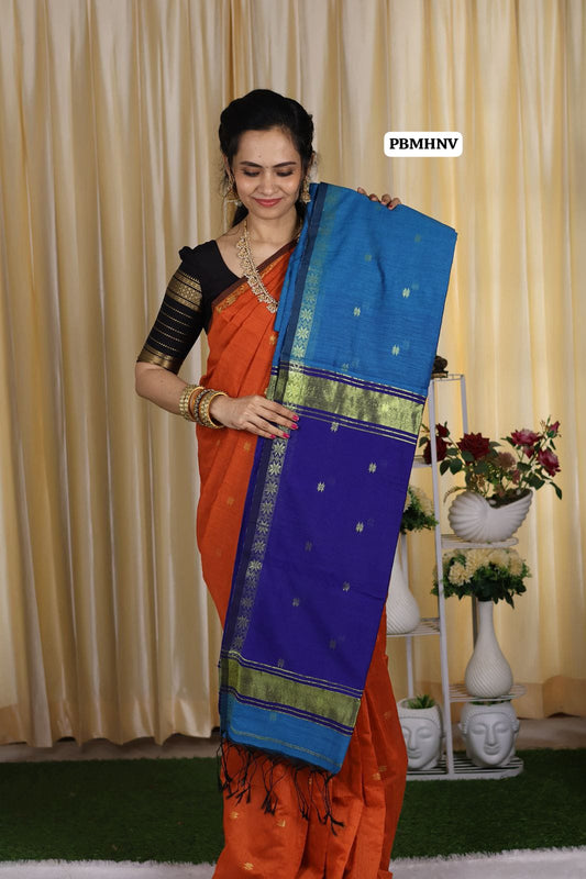 Maheswari silk cotton zari weaving saree😍 🥳