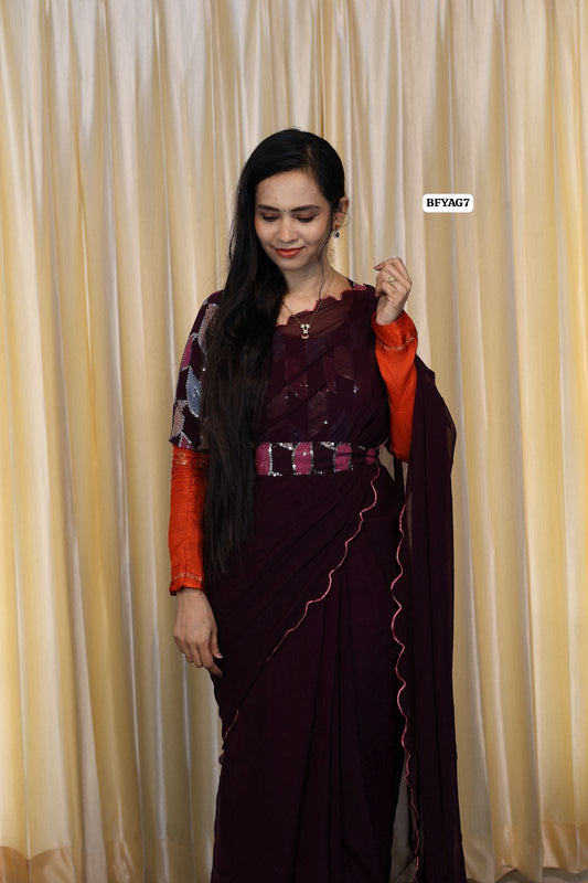 Zip and go ready to wear saree🥳