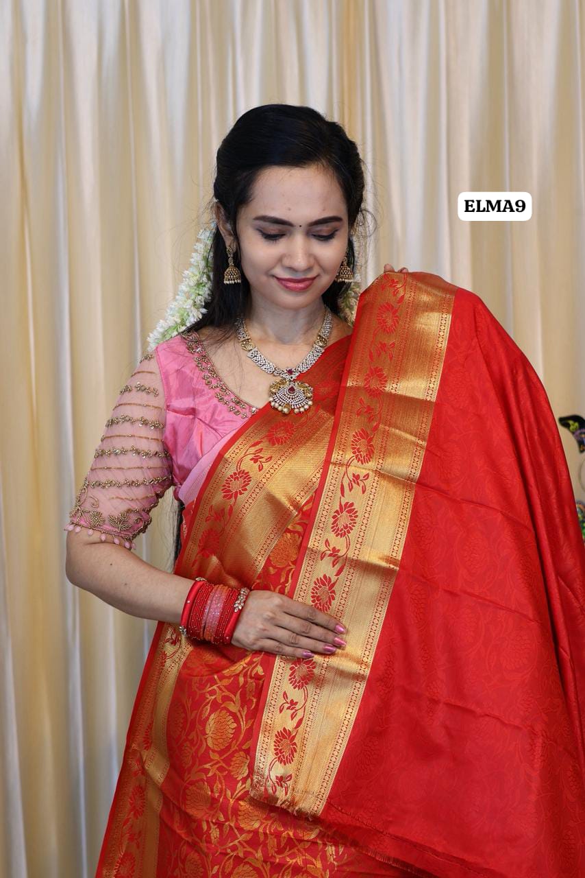 Bridal Semi Silk Saree🥳