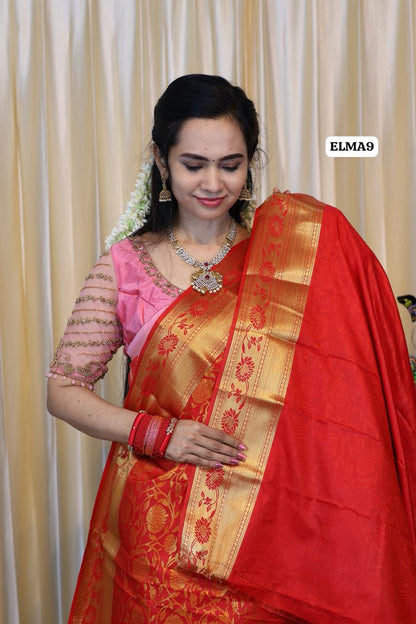 Bridal Semi Silk Saree🥳