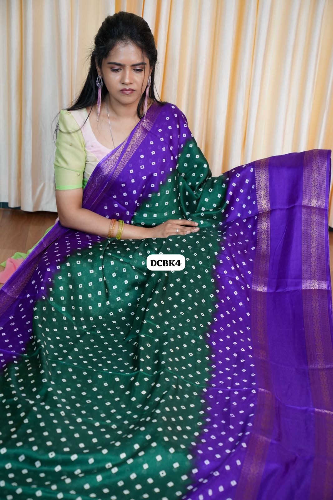 Bandhini silk sarees🥰😎📚🌈