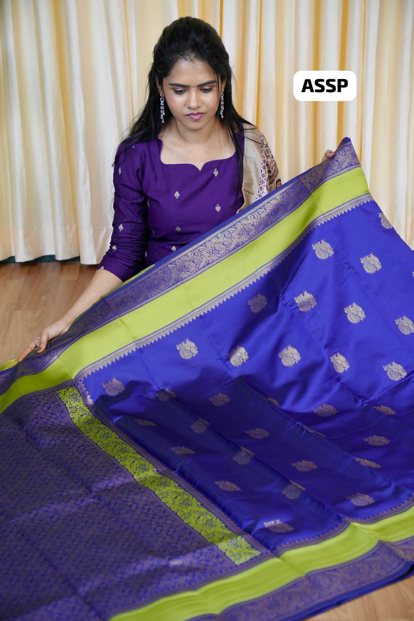Gadwal Semi silk saree 🥰😎📚