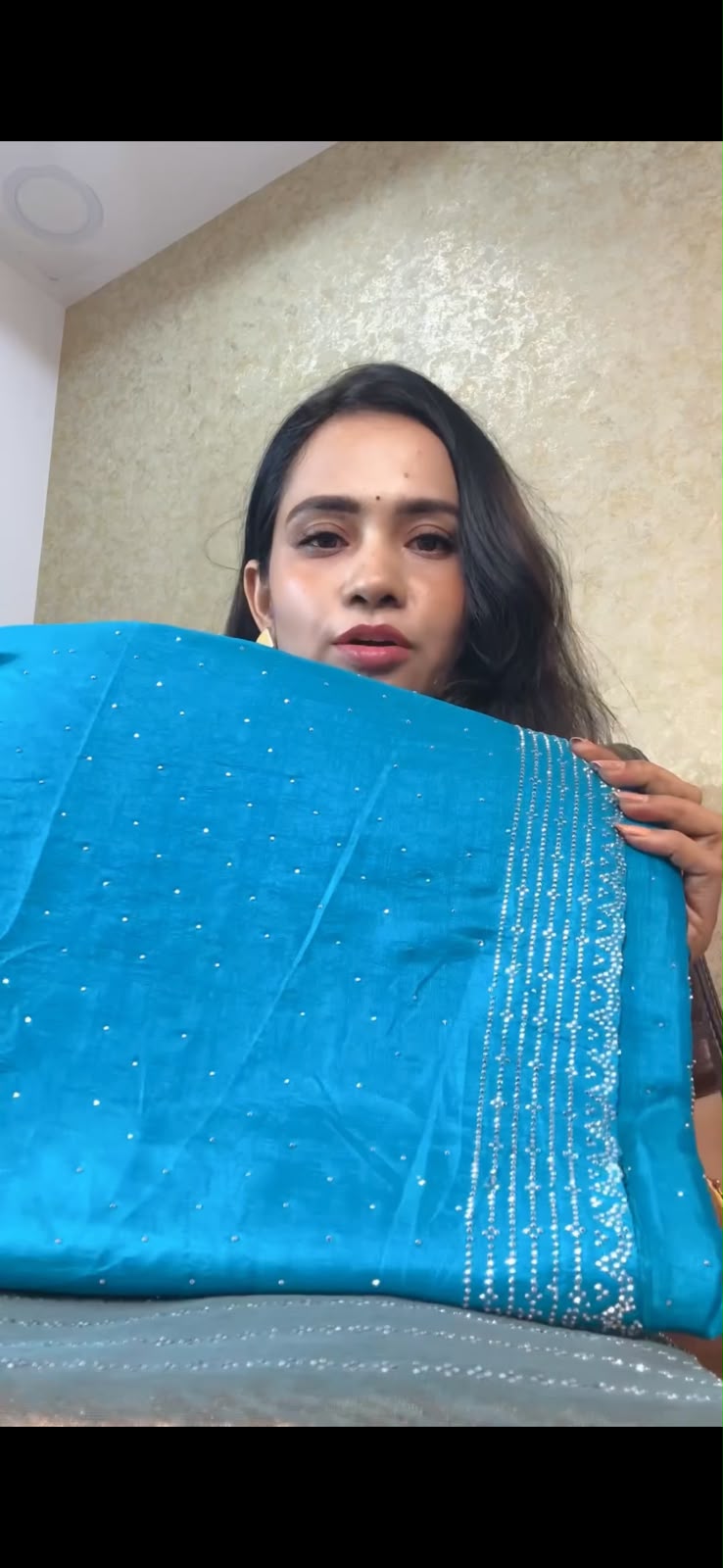 Designer saree with work at affordable price😍Ⓜ️ offer