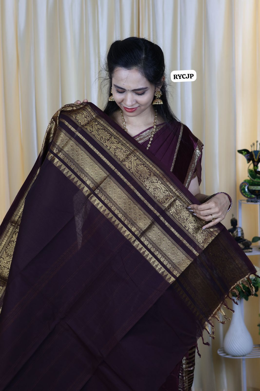 Kanchi cotton saree ๐๐๐ โ Rishi Boutique