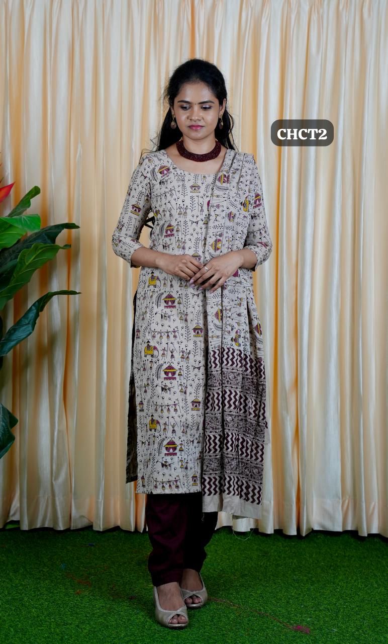 UnStitched Cotton salwar set. Prebook25 days(Top 2.5 mtr,Bottom 2.5 mtr)🤗