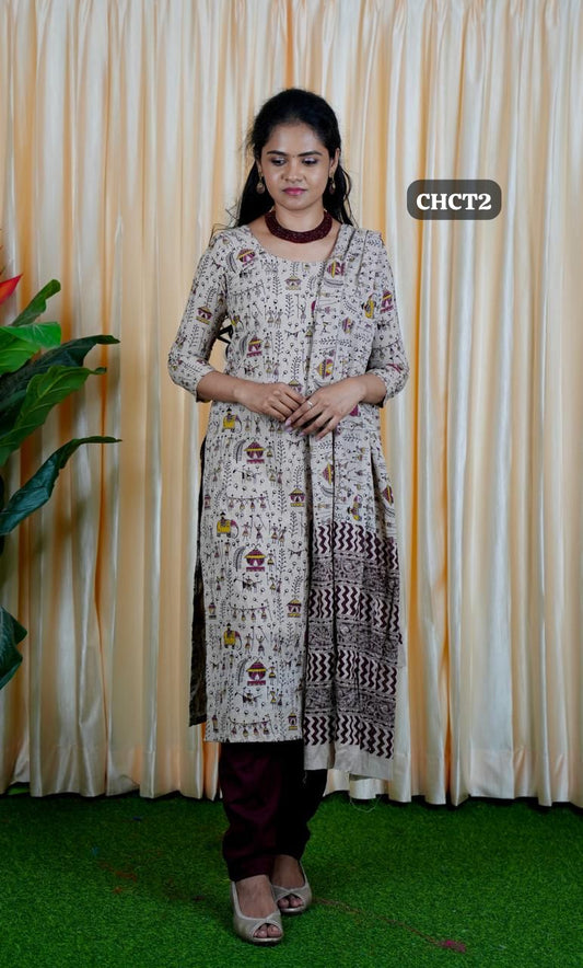 UnStitched Cotton salwar set. Prebook25 days(Top 2.5 mtr,Bottom 2.5 mtr)🤗