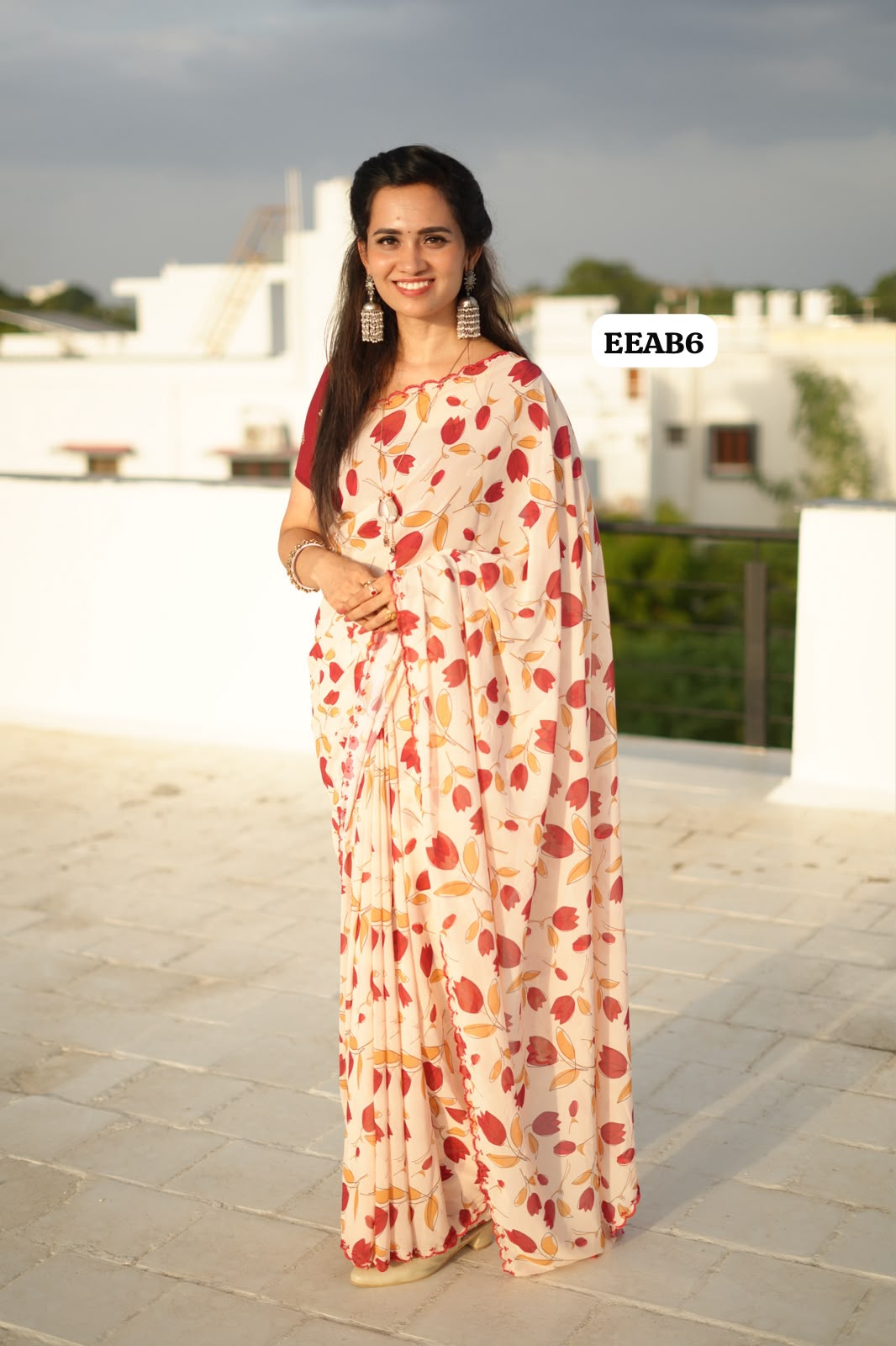 3D digital printed soft chiffon saree😍🥳