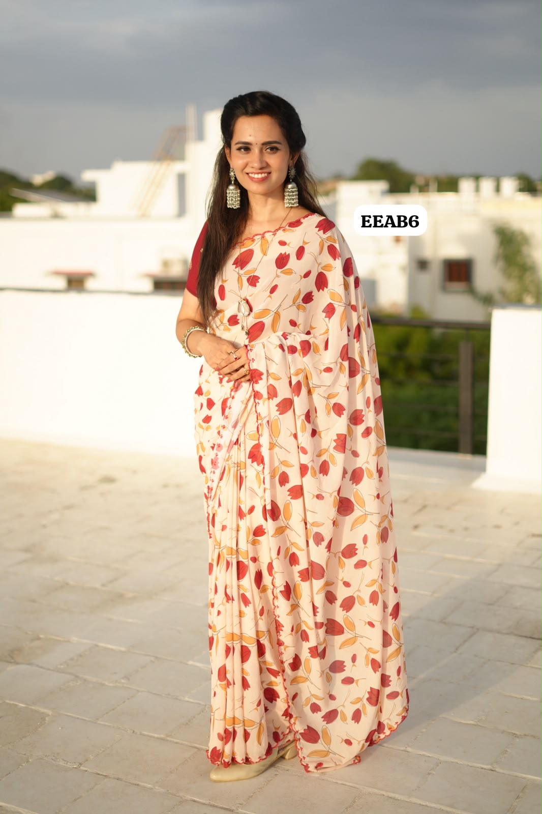3D digital printed soft chiffon saree😍🥳