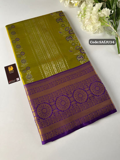 Kanchi inspired .semi silk saree🥳✅