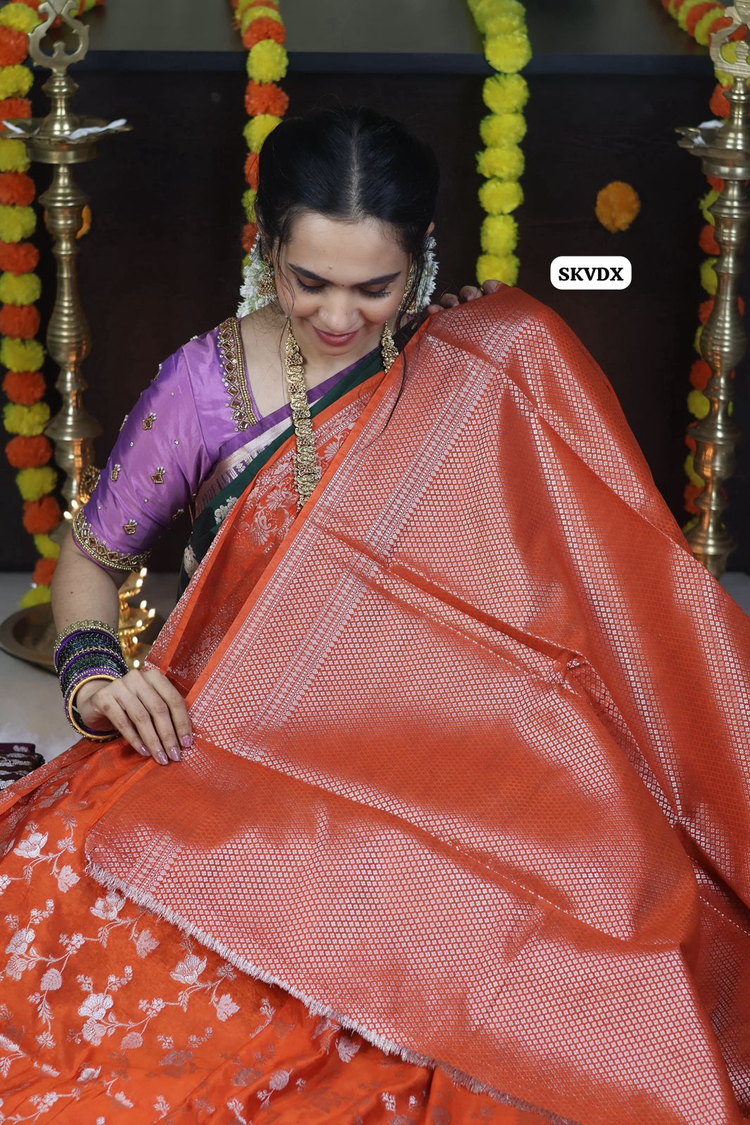 Banarasi semi soft silk saree 🥳