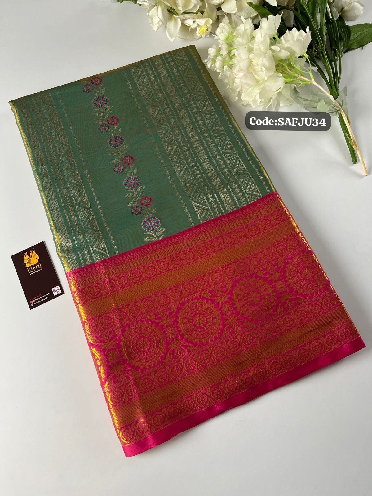Kanchi inspired .semi silk saree 🥳✅